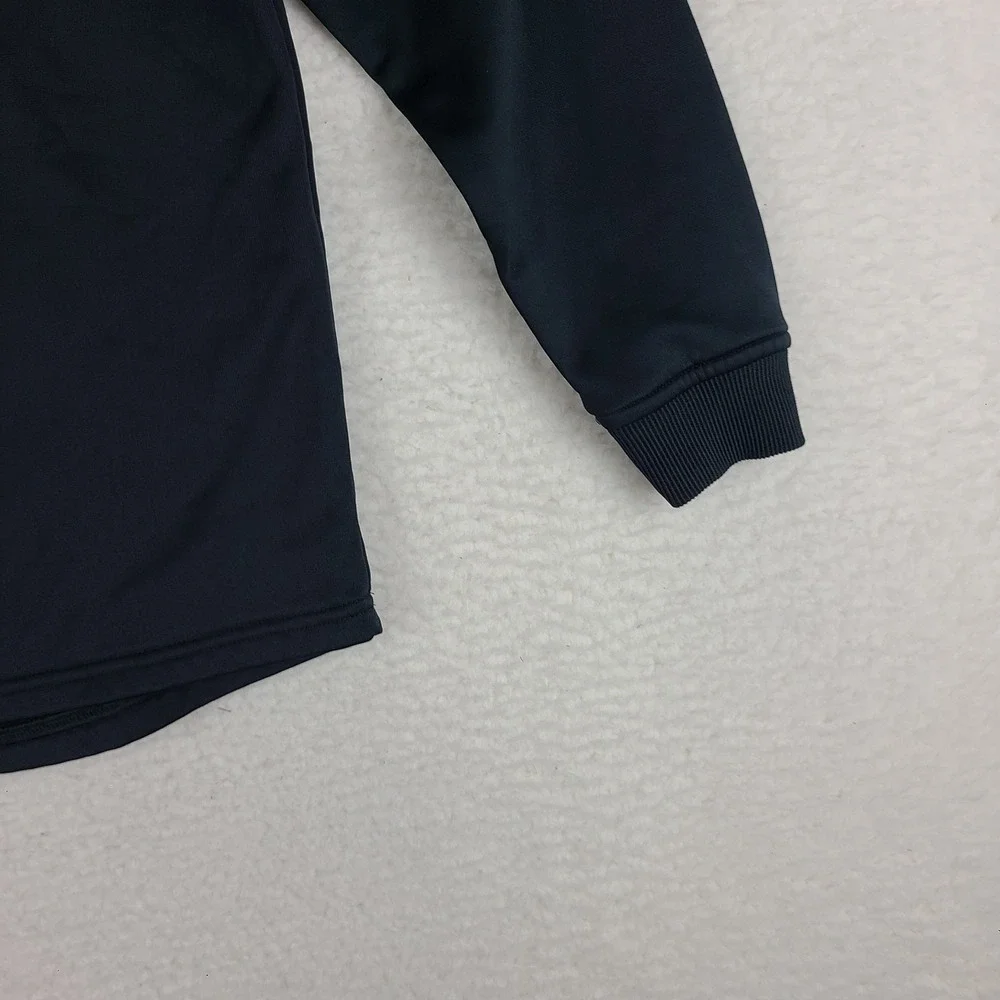 Under Armour Sweater Mens Small Black Loose‎ Coldgear Performance Tech Golf